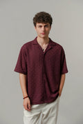 ELLS CART ARTICLE # 3305 Textured Cuban Shirt